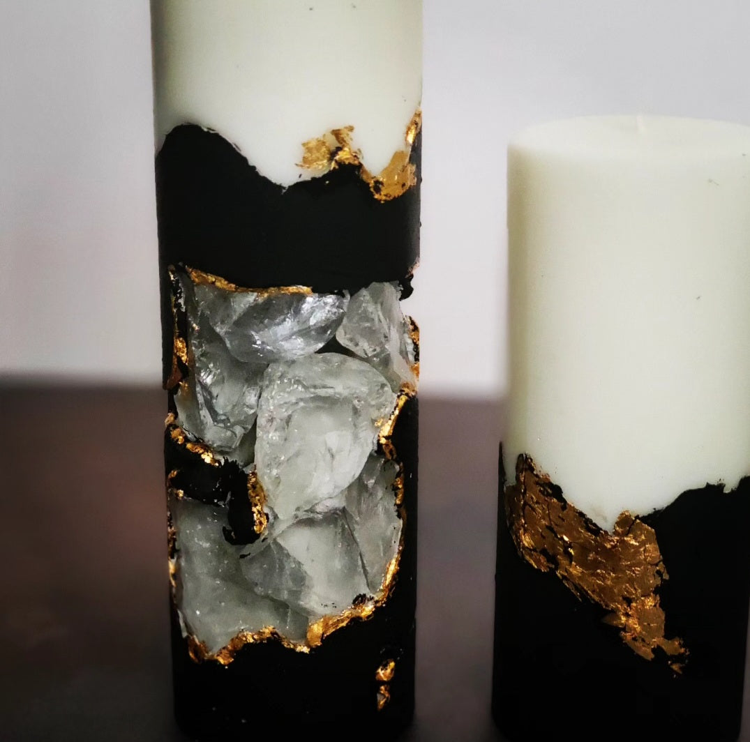 Noir II Concrete Candle Set